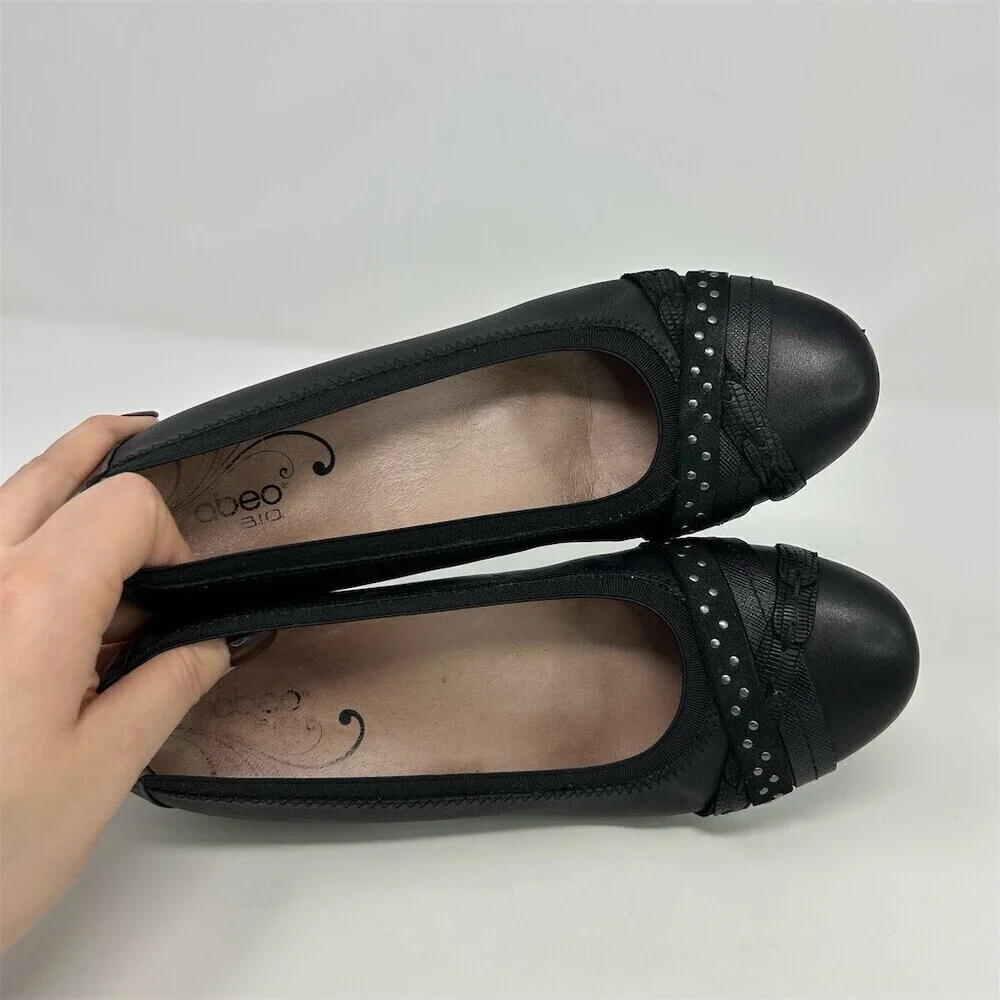 ABEO Nellie B.I.O. System Nellie Women's Wedge Pumps Black Studded Size 8M